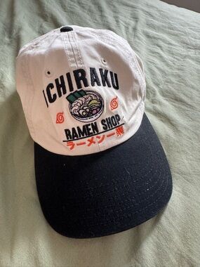 Ichiraku Ramen Shop Baseball Cap - White & Black